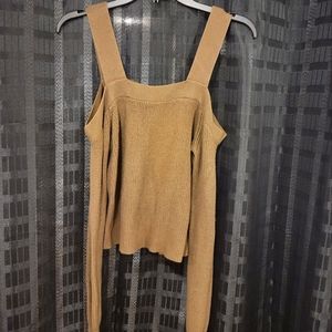 Dark Green Off the Shoulder Sweater